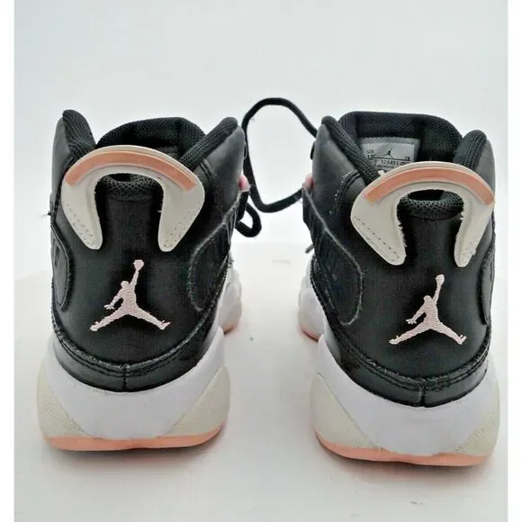 Nike Kid's Air Jordan 6 Rings Shoes Black Arctic Punch Pink 323431-002 Youth 12C - Picture 3 of 7